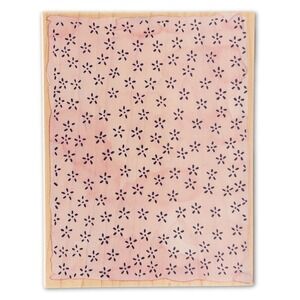 Penny Black Rubber Stamp Vintage 2001 Wooden Block Floral Background Flowers